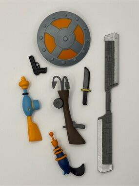 Mixed Action Figure Accessories Lot Multiple Franchises